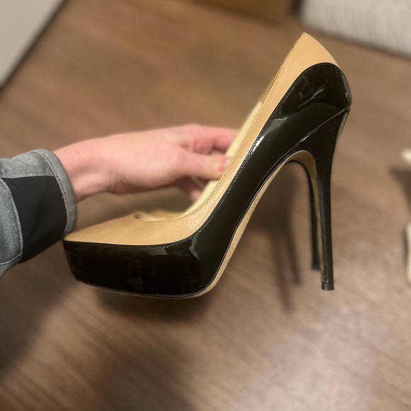 Jimmy Choo sepia two-tone leather pumps size 38 - Picture 9 of 10